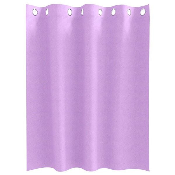 vidaXL Cortinas Blackout com Argolas 2 pcs Roxo 140 x 140 cm Poli&eacute;ster