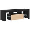 vidaXL Gabinete para TV com gaveta Carvalho Preto 120 x 35 x 40 cm