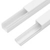 vidaXL Calhas para cabos 25x16 mm 10 m PVC