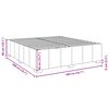 vidaXL Estrutura de cama sem colch&atilde;o 200x200 cm tecido preto