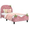 vidaXL Estrutura de Cama Infantil com Cabeceira Rosa 80 x 160 cm