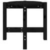 vidaXL Mesa de centro Ø 52,5x45 cm madeira de pinho maciça preto
