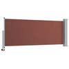 vidaXL Toldo lateral retr&aacute;til para p&aacute;tio 100x300 cm castanho
