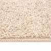 vidaXL Tapete Shaggy Antiderrapante Creme 200 x 200 cm PP