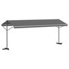 vidaXL Toldo livre 6 x 3 m Poli&eacute;ster Cinzento
