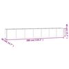 vidaXL Canteiro elevado de jardim 280x40x40 cm a&ccedil;o corten