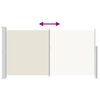 vidaXL Toldo lateral retr&aacute;til para p&aacute;tio 170x300 cm creme