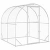vidaXL Galinheiro Prateado 200 x 200 x 200 cm A&ccedil;o Galvanizado