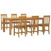 vidaXL Conjunto de sala de jantar 7 unid. Cinzento