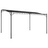 vidaXL Toldo 4x3 m 180 g/m&sup2; tecido e a&ccedil;o antracite