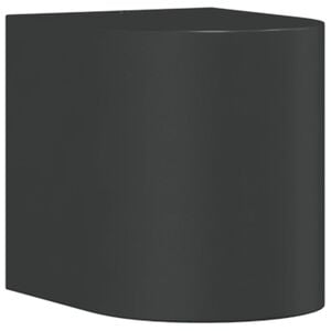 vidaXL Candeeiro de parede para exterior alum&iacute;nio fundido preto