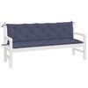 vidaXL Almofadões banco jardim 2 pcs 180x50x7cm oxford azul-marinho