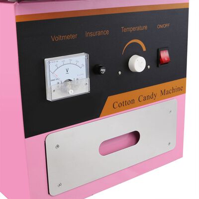 Máquina profissional algodão doce aço inoxidável 1 kW cor de rosa