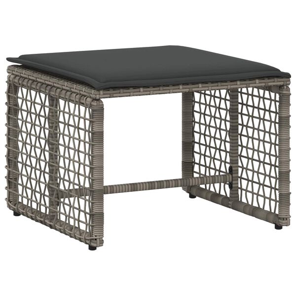 vidaXL Conjunto de M&oacute;veis para Exterior com almofada 5 pcs Cinzento