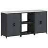 vidaXL Conjunto de Armazenamento de Cozinha HATTEM 3 unid. Antracite