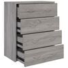 vidaXL Aparador com 4 gavetas 60x30,5x71 cm cinzento sonoma