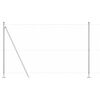 vidaXL Poste de Cerca Prateado 25 x 1,5 m (malha de 25 mm) A&ccedil;o