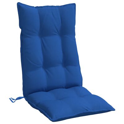 vidaXL Almofadões cadeira encosto alto 2 pcs tecido oxford azul real