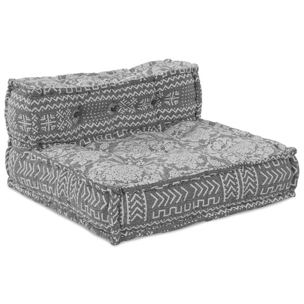 vidaXL Sof&aacute; Modular 4 pcs Cinzento-claro tecido