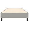 vidaXL Estrutura de cama com molas 100x200 cm tecido cinzento-claro