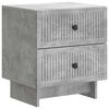 vidaXL Arm&aacute;rio de Cabeceira Cinzento Cimento 43 x 34,5 x 47,5 cm