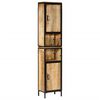 vidaXL Arm&aacute;rio p/ casa de banho 40x27x180 cm ferro e mangueira maci&ccedil;a