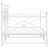vidaXL Cama de dia com gavetão sem colchão 100x190 cm aço branco