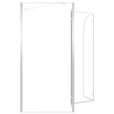 vidaXL Cabine de duche vidro temperado transparente 120x69x130 cm