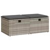 vidaXL 2 pcs conjunto sof&aacute;s de jardim c/ almofad&otilde;es ac&aacute;cia e vime PE
