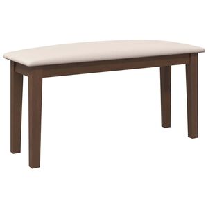 vidaXL Banco 90 cm madeira seringueira maci&ccedil;a castanho