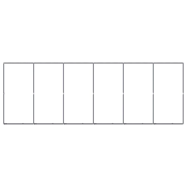 vidaXL Canil de exterior 11,06 m&sup2; a&ccedil;o