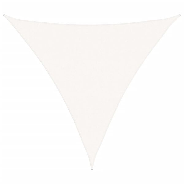 vidaXL Guarda-sol em PEAD triangular 5x5x5 m branco