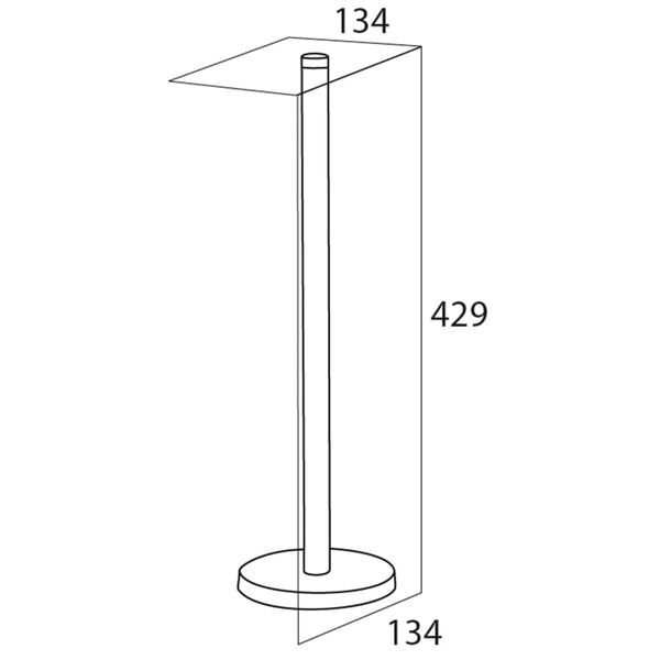 Tiger Porta-rolos de papel higi&eacute;nico 13,4x13,4 cm cromado 446420346