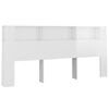 vidaXL Arm&aacute;rio de cabeceira 220x18,5x104,5 cm branco brilhante