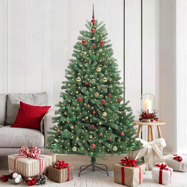 vidaXL &Aacute;rvore de Natal Articulada Artificial Verde 180 cm PVC e Metal