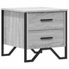 vidaXL Mesa de cabeceira 40x41x40 cm derivados madeira cinzento sonoma
