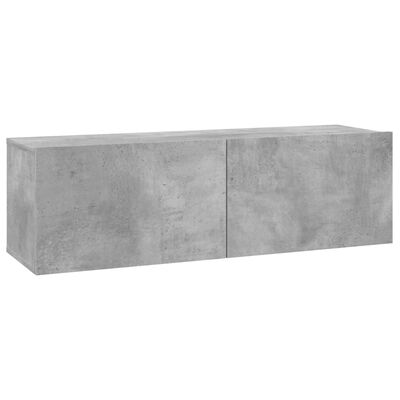 vidaXL Móvel de TV 100x30x30 cm contraplacado cinzento cimento