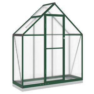 vidaXL Estufa com estrutura de base 169x58x202 cm alum&iacute;nio verde