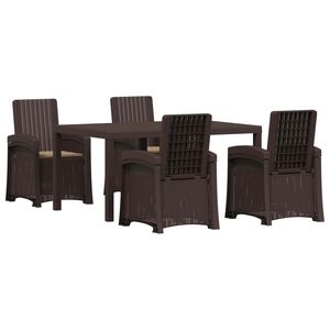 vidaXL Conjunto de Jantar para Jardim 5 unid. PP
