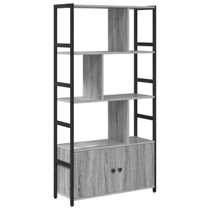 vidaXL Estante 80 x 30 x 155,5 cm Derivados de Madeira Sonoma cinzento