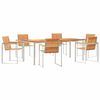 vidaXL Conjunto de Jantar para Jardim 7 unid.