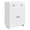 vidaXL Buffet Branco Brilhante 66 x 34,5 x 90 cm Derivados de Madeira