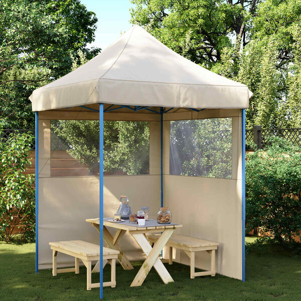 vidaXL Tenda de Festa Bege 200 x 200 x 306 cm Tecido Oxford