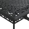 vidaXL 7 pcs conjunto de jantar para jardim alum&iacute;nio fundido preto