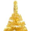 vidaXL &Aacute;rvore Natal artificial pr&eacute;-iluminada c/bolas 240cm PET dourado