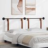 vidaXL Cabeceira Suspensa Liso Branco 170 x 55 x 5 cm PU Antigo