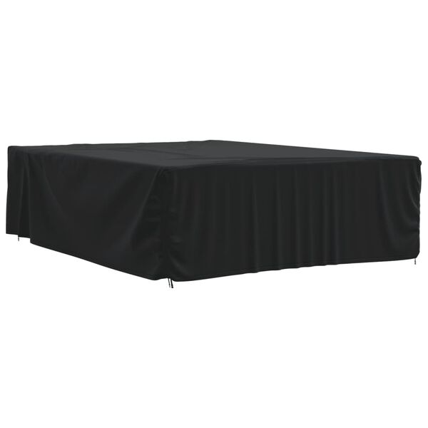 vidaXL Capa para mobili&aacute;rio de jardim 350x260x90 cm 420D oxford preto