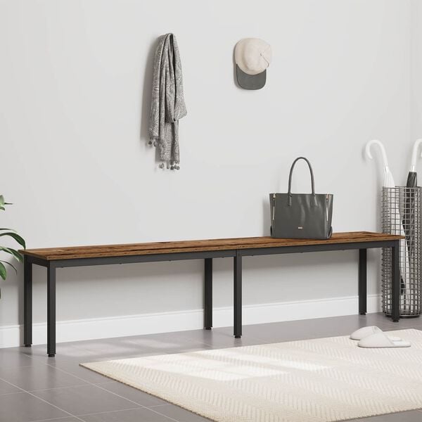 vidaXL banco Madeira antiga 200 x 35 x 45 cm Madeira processada