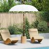 vidaXL Parasol Balinês Creme 185 x 185 x 260 cm