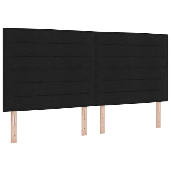 vidaXL Cama Box Springs com Colch&atilde;o Cinza Escuro 90x190 cm Preto